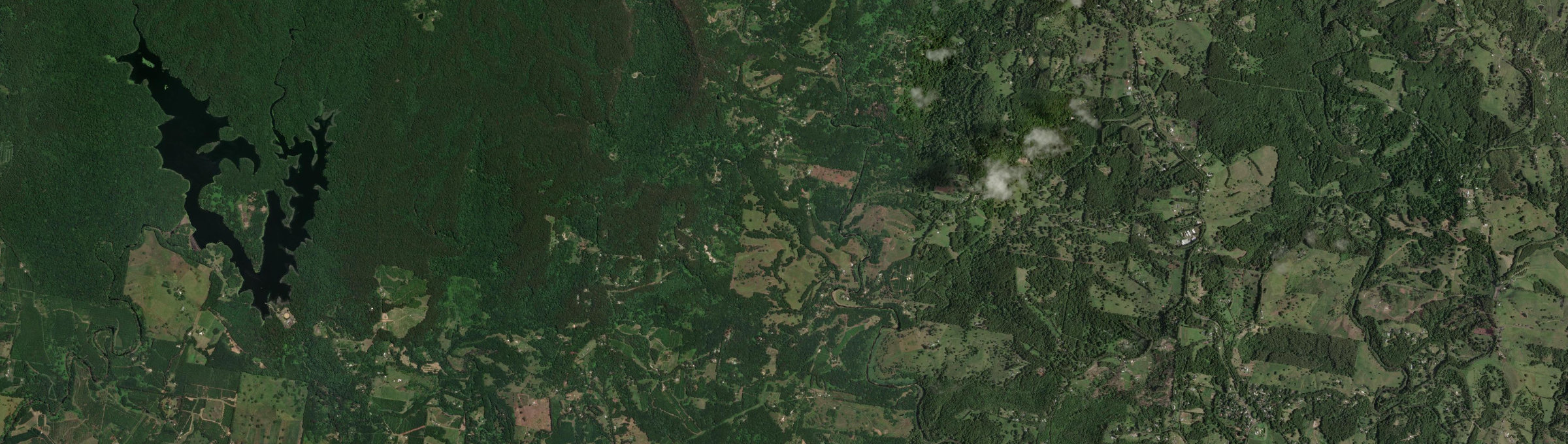 Aerial view of Repentance Creek, NSW