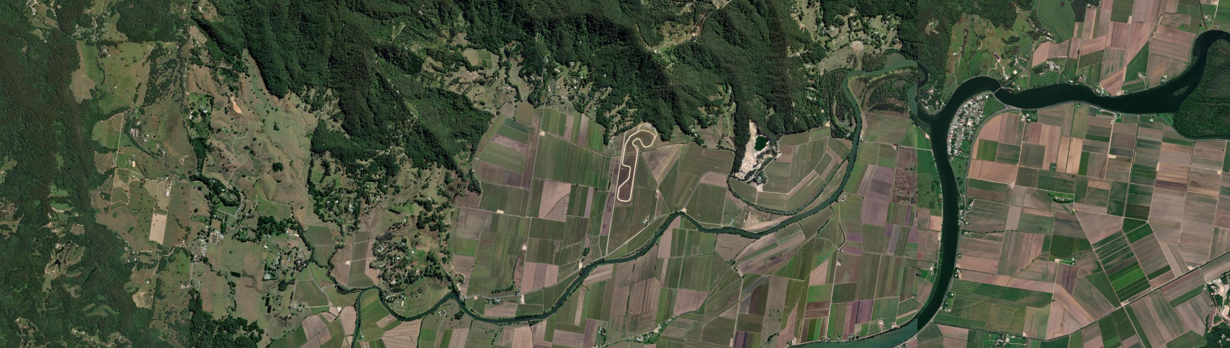 Aerial view of Dulguigan, NSW
