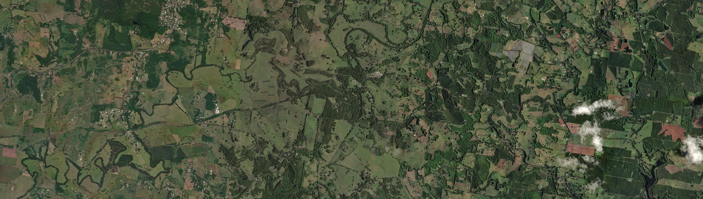 Aerial view of Booyong, NSW