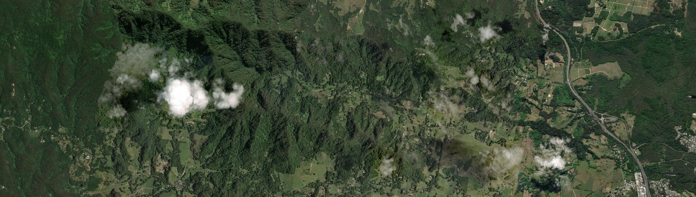 Aerial view of Middle Pocket, NSW