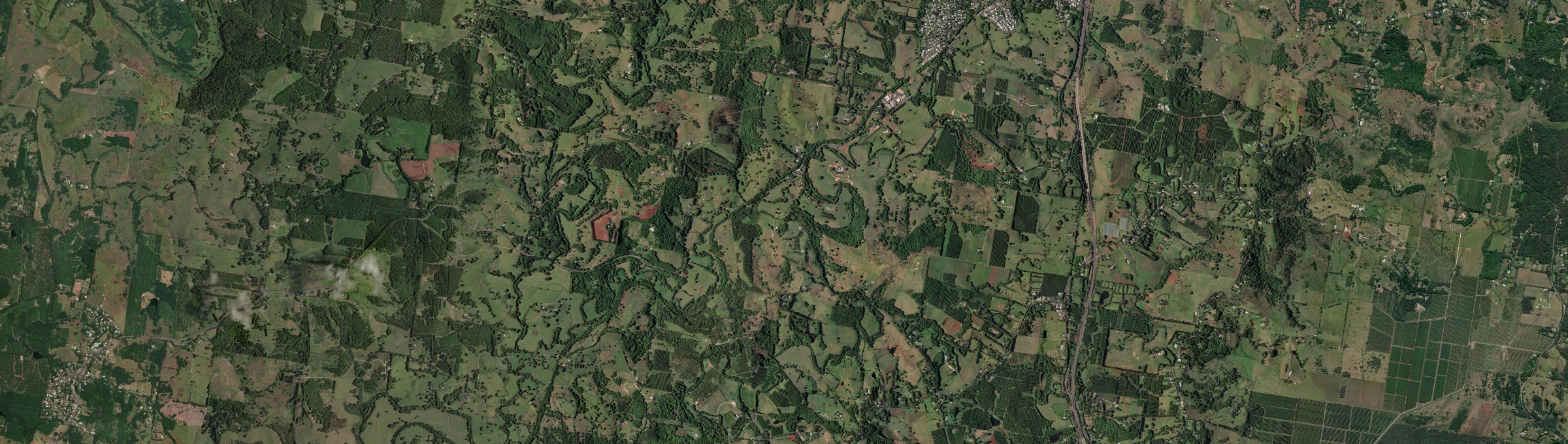 Aerial view of Binna Burra (NSW), NSW