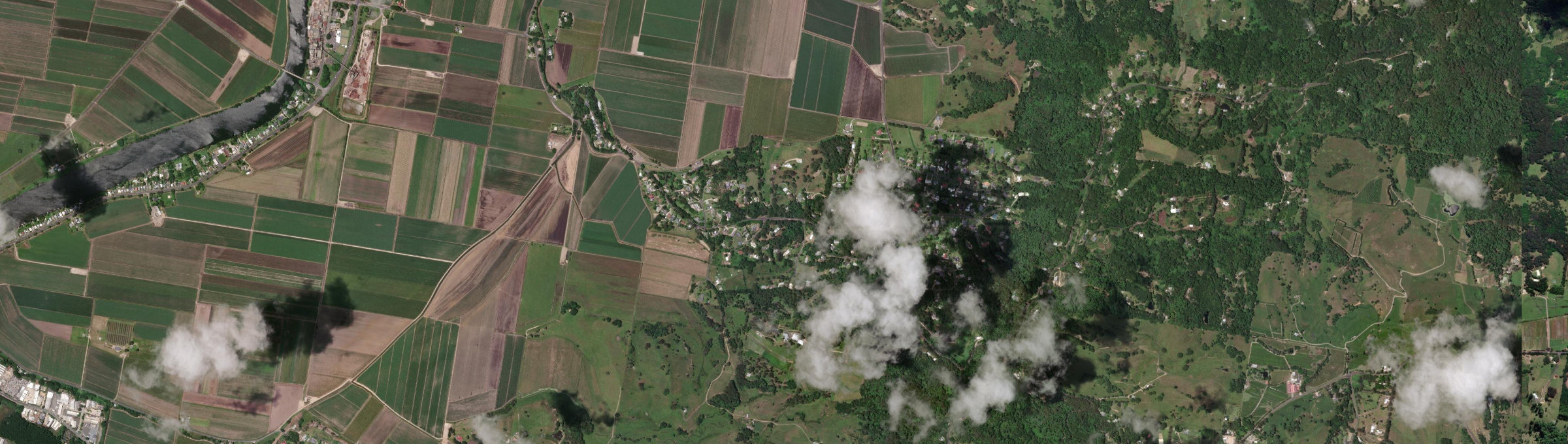 Aerial view of Nunderi, NSW