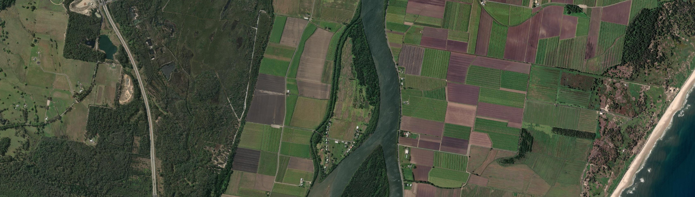 Aerial view of Cabbage Tree Island (Ballina - NSW), NSW