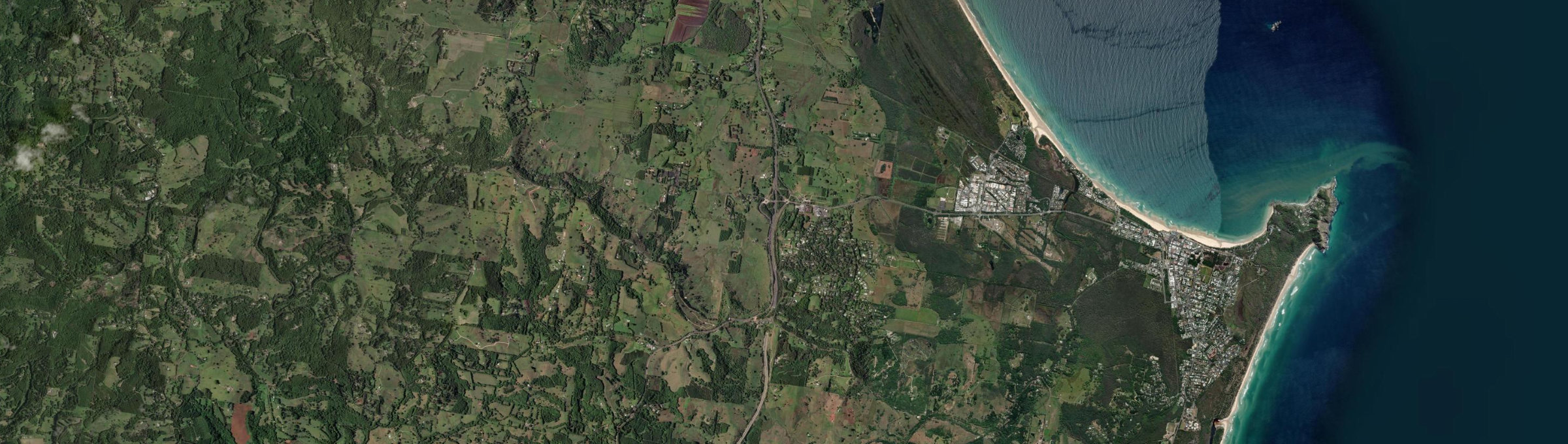 Aerial view of Ewingsdale, NSW