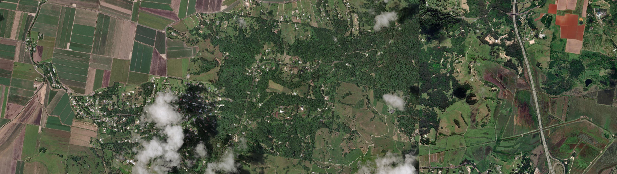 Aerial view of Farrants Hill, NSW