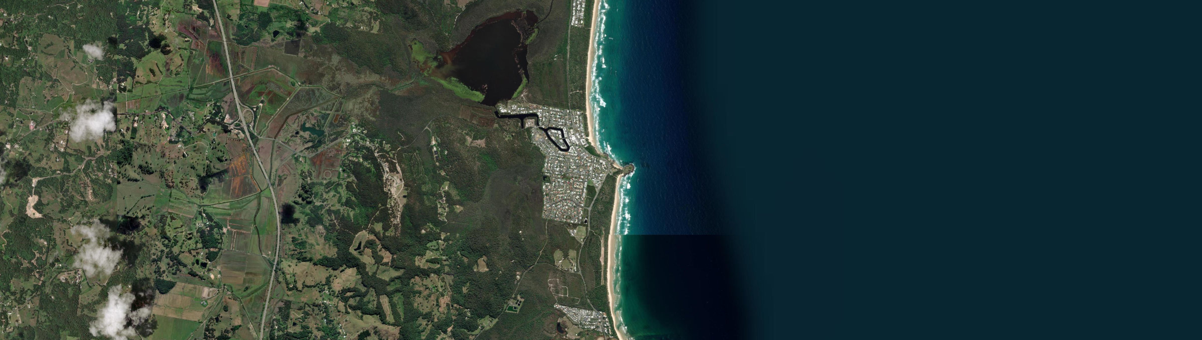Aerial view of Cabarita Beach, NSW