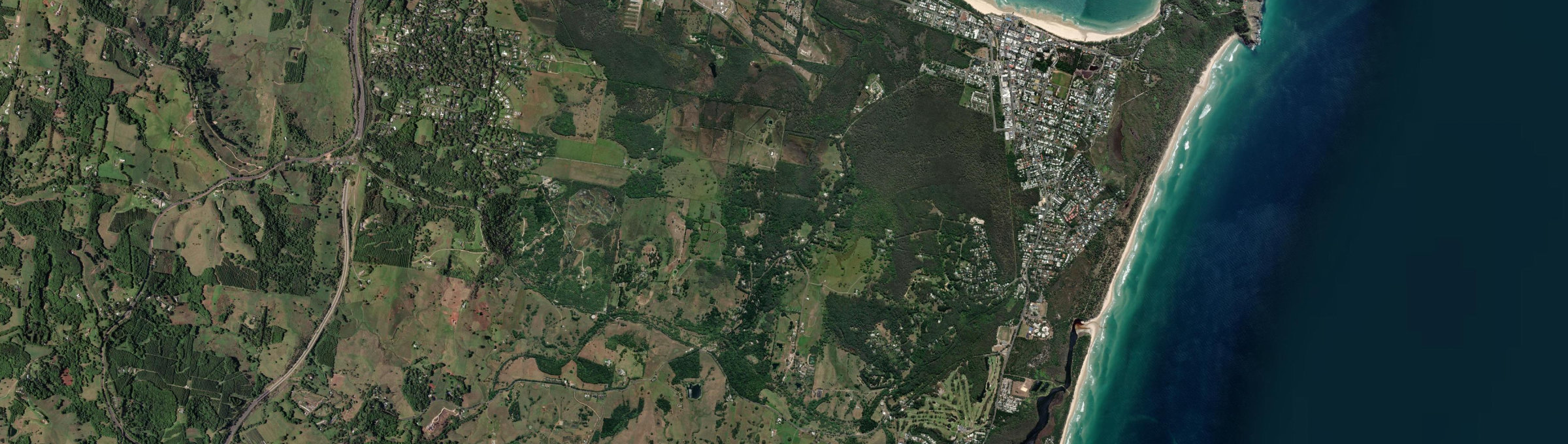 Aerial view of Skinners Shoot, NSW