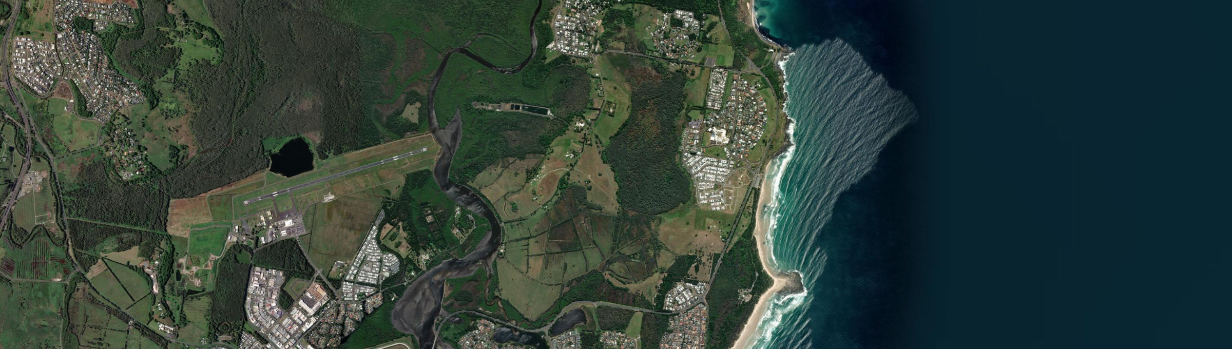 Aerial view of Skennars Head, NSW