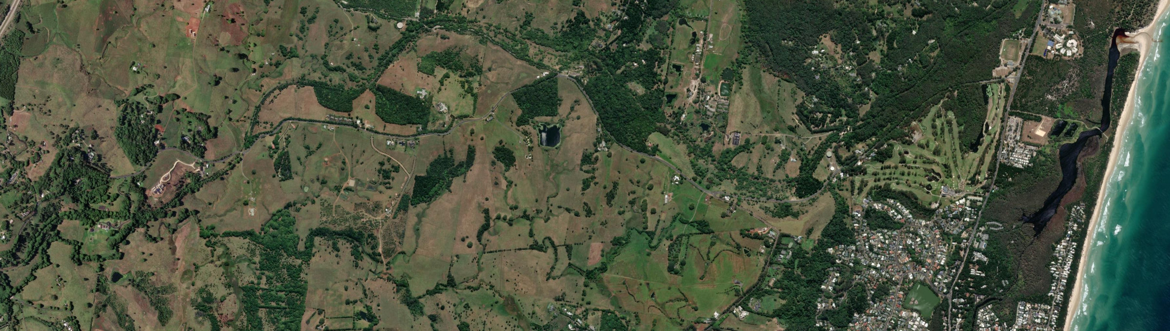Aerial view of Hayters Hill, NSW