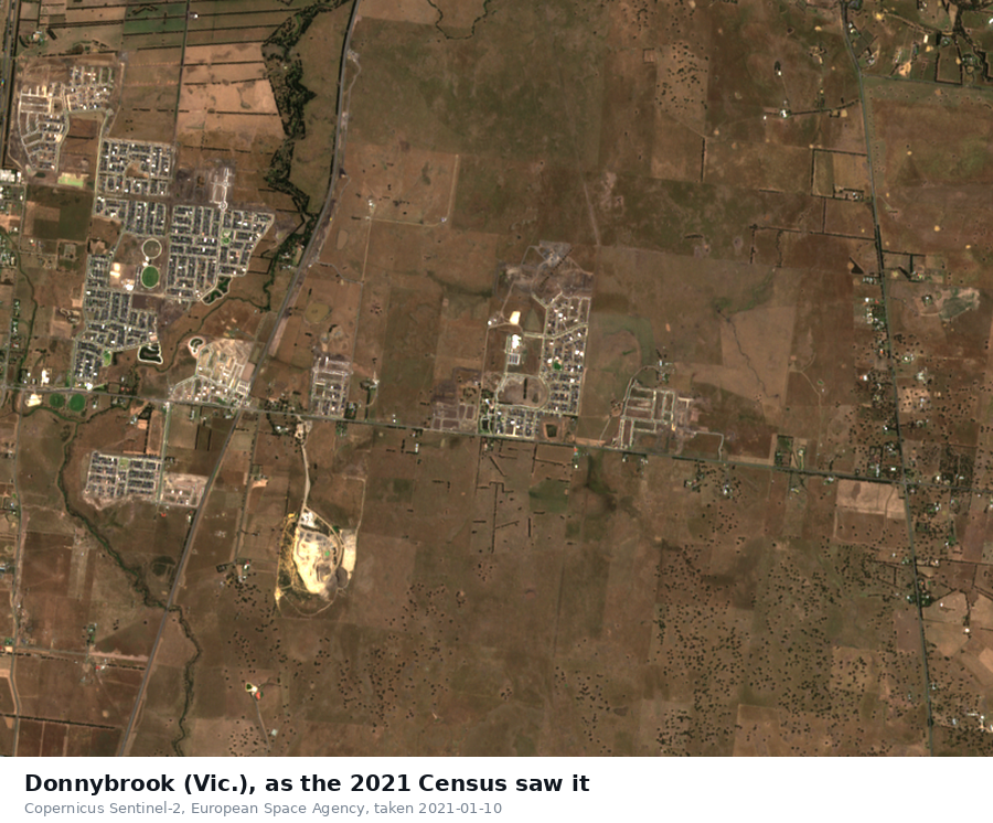 Donnybrook from space in 2021