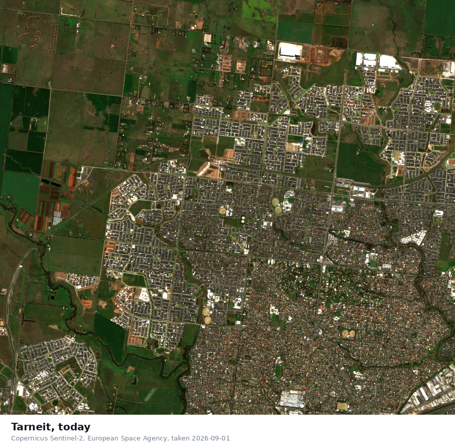 Tarneit from space in 2026
