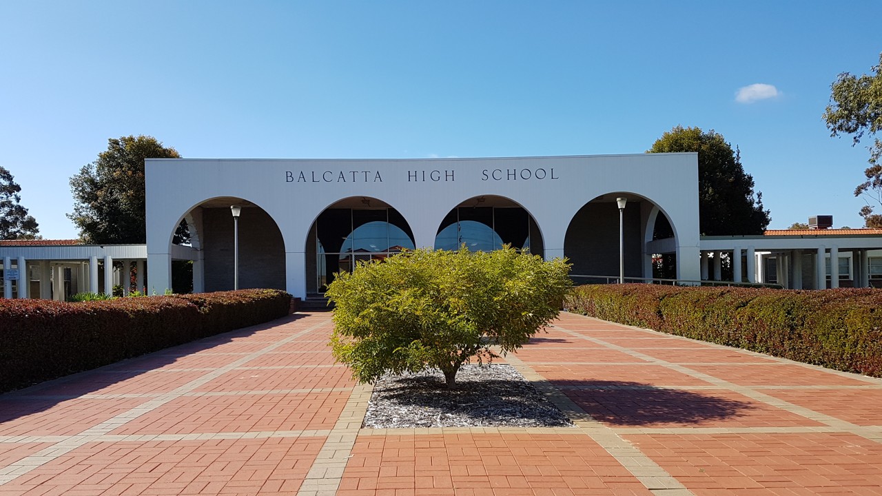Balcatta, WA, Entrance of Balcatta Senior High School