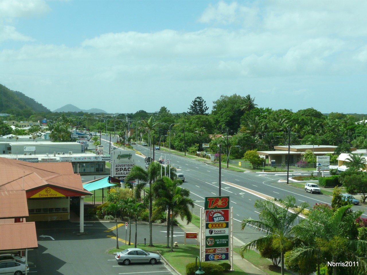 Cairns North, QLD, View of Captain Cook Highway from above