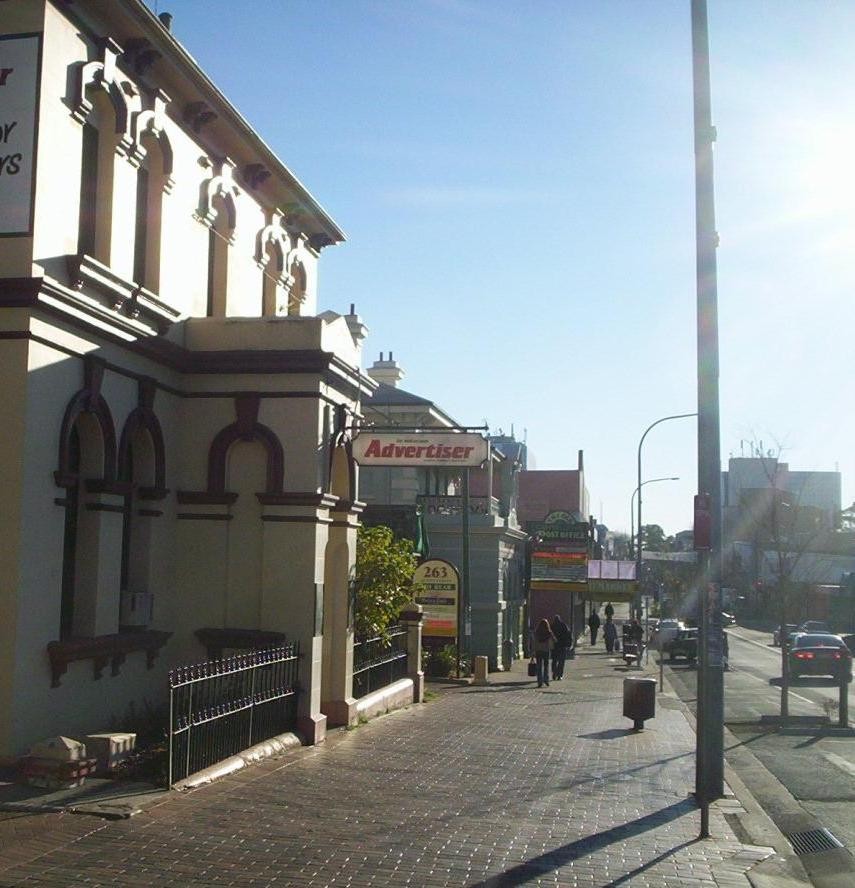 Campbelltown, NSW, Historic storefronts along Queen Street