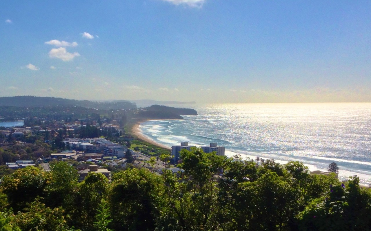 Collaroy, NSW, Coastline and ocean view with headland