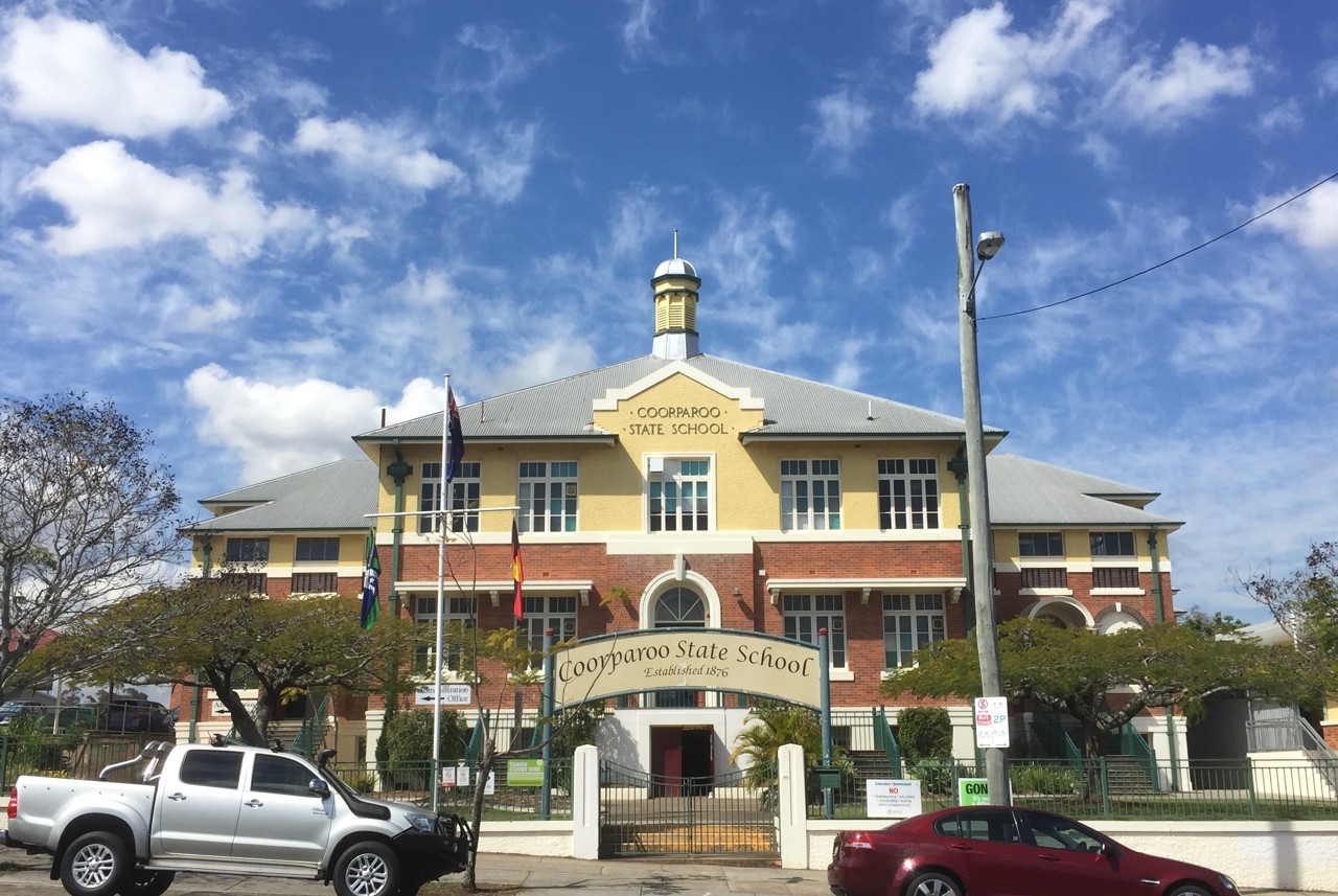 Coorparoo, QLD, Coorparoo State School historic building facade