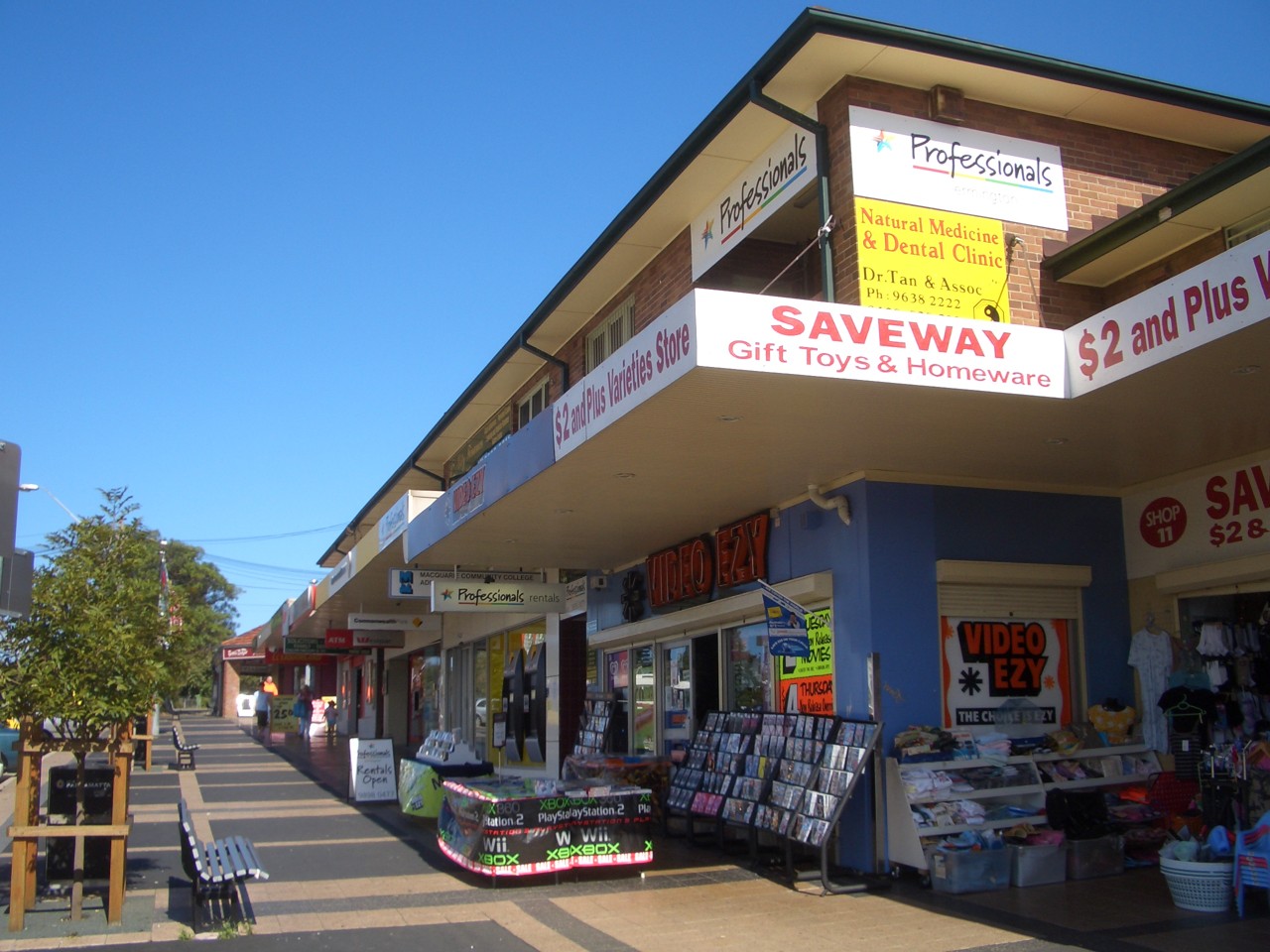 Ermington, NSW, Street with shops and awnings