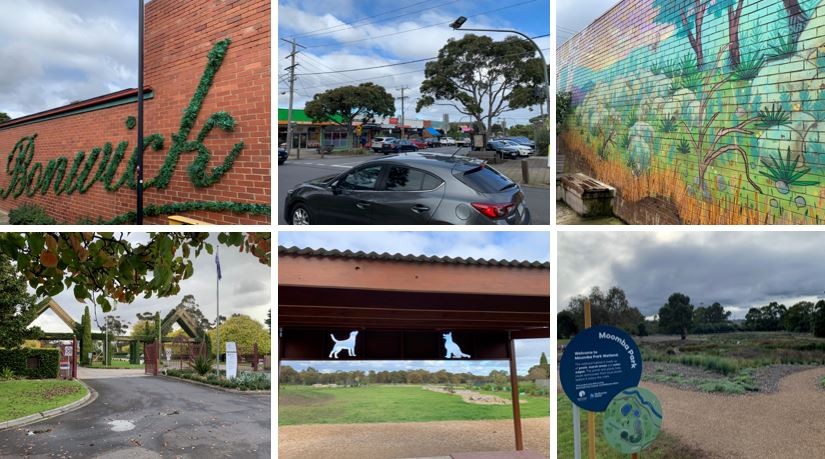 Fawkner, VIC, Bain Reserve signage and surrounding area views