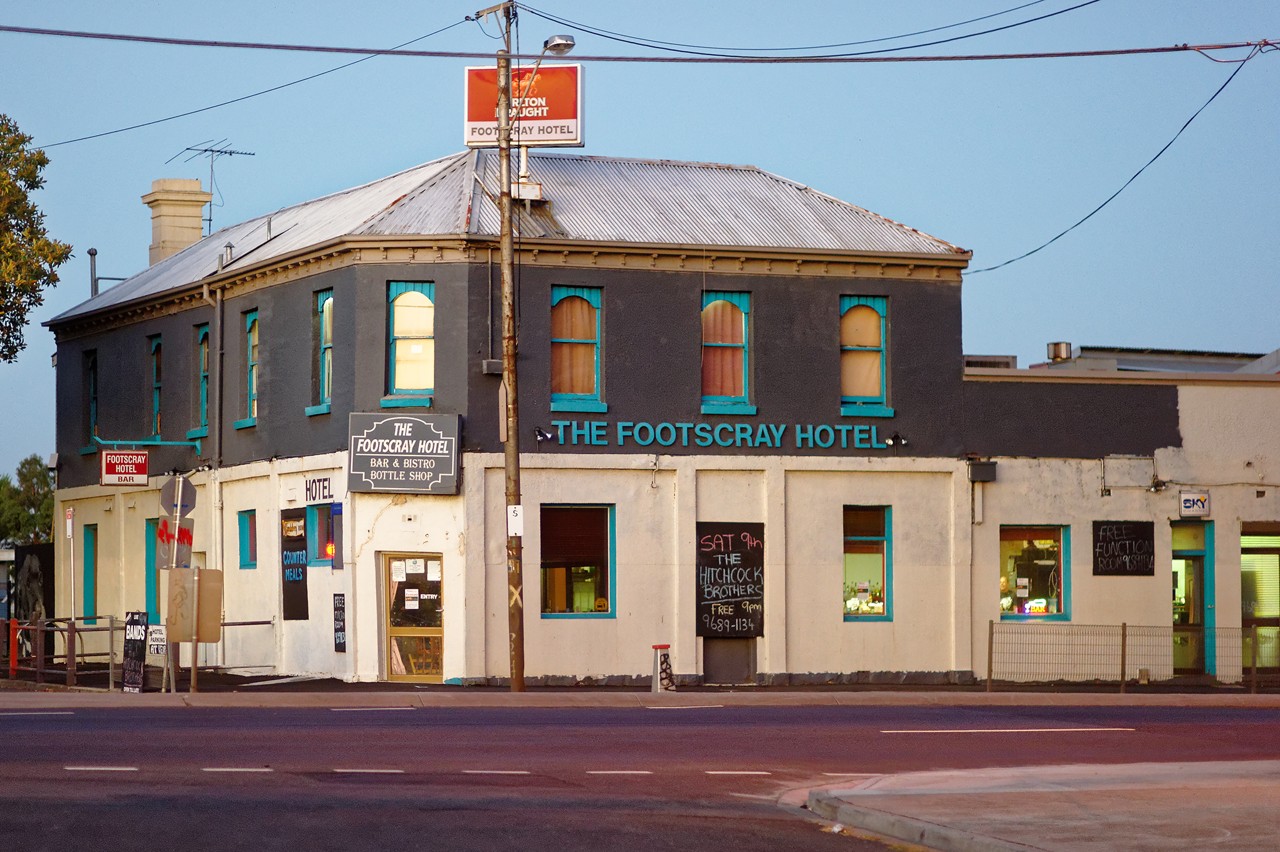 Footscray, VIC, Footscray Hotel building on a corner