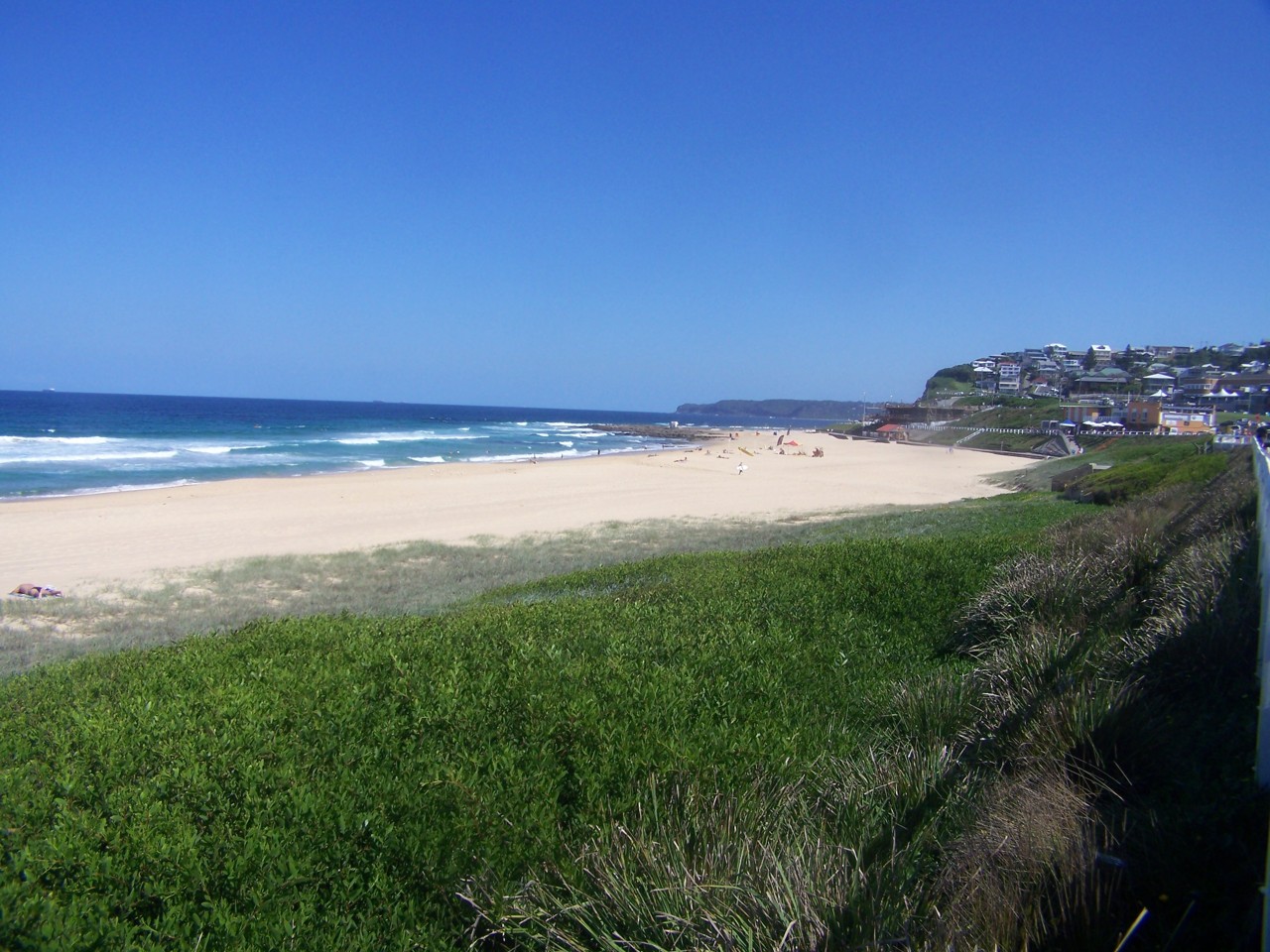 Merewether, NSW, Beachfront with ocean and headland view