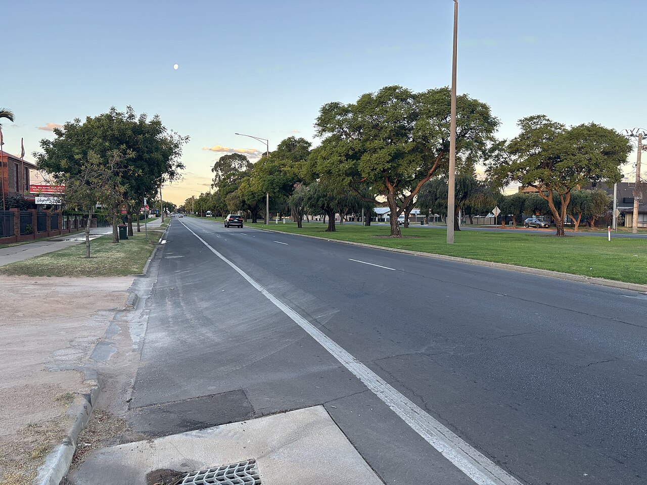 Mildura, VIC — Wide tree-lined street showcasing Mildura's heritage