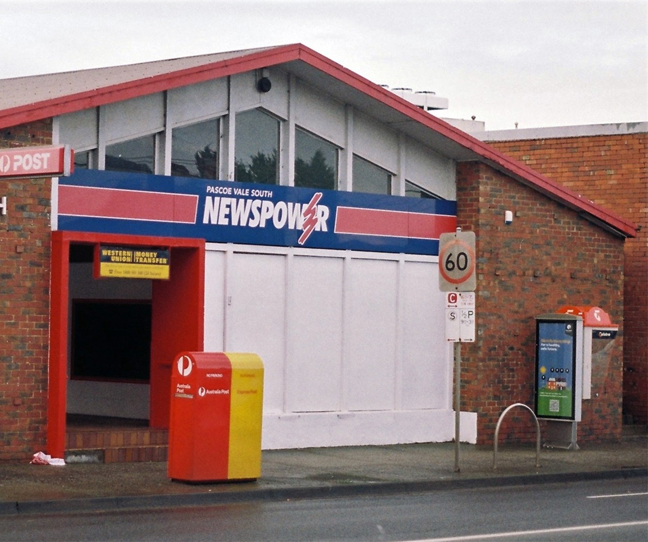 Pascoe Vale South, VIC, Newsagency with post boxes and phone booth
