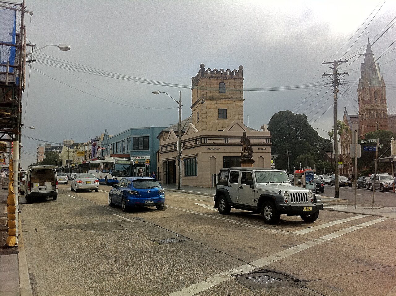 Randwick, NSW — Historic architecture near streets and cafes