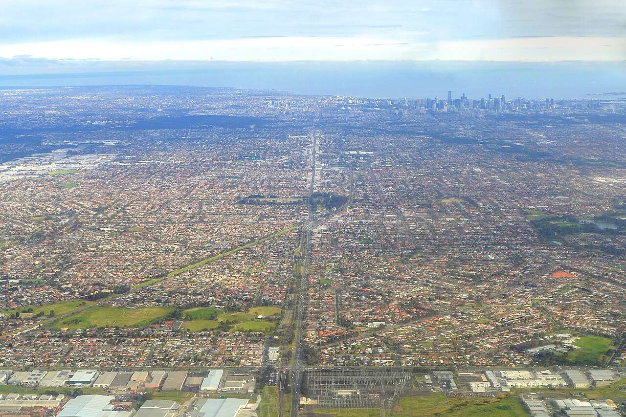Reservoir, VIC, Cityscape featuring Melbourne skyline and green spaces