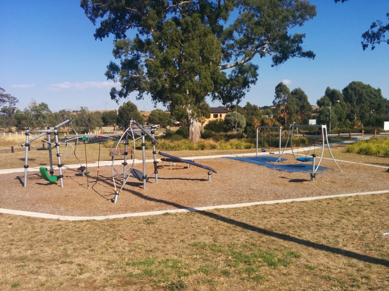 South Morang, VIC, Playground equipment in a grassy park area