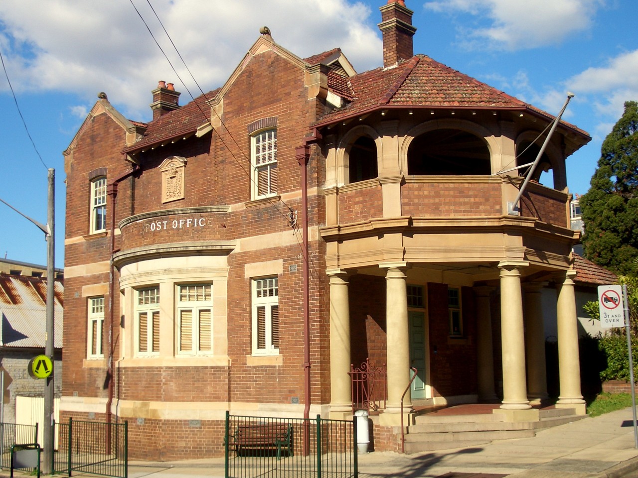Summer Hill, NSW, Heritage post office building with columns