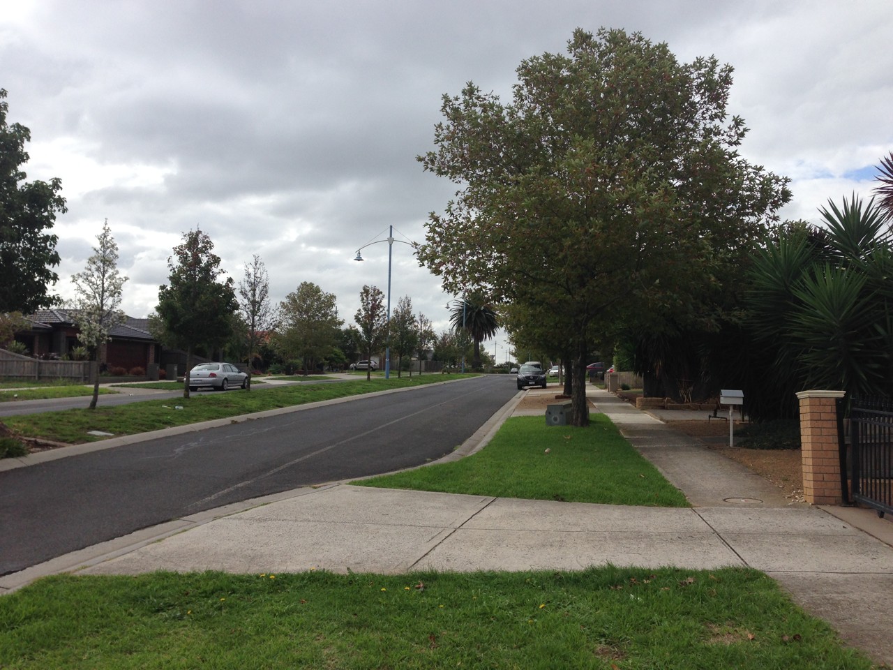 Taylors Hill, VIC, Quiet suburban street with footpaths and trees