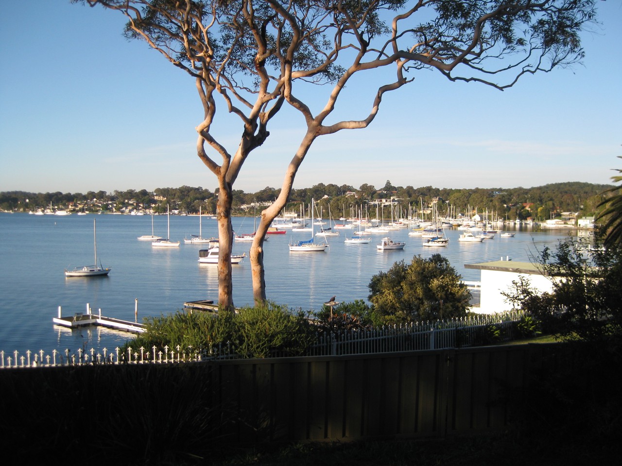 Toronto, NSW, Boats anchored in a calm bay