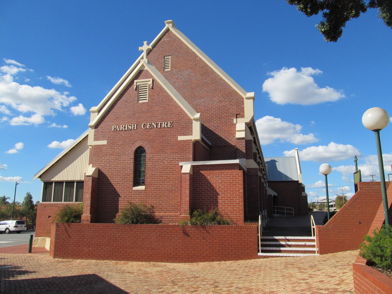 Tuart Hill, WA, St Kieran Parish Centre with brick facade