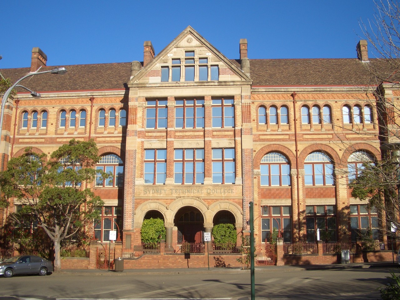 Ultimo, NSW, Historic building with arched windows and brickwork