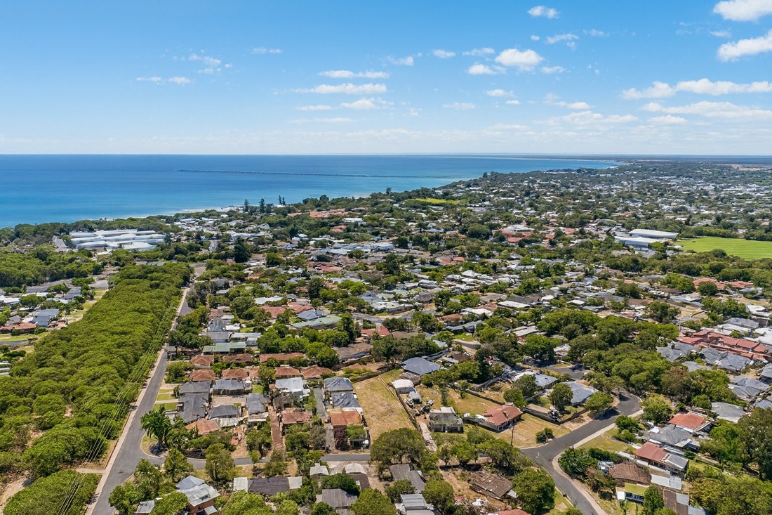 West Busselton, WA, Coastal suburb view with residential houses