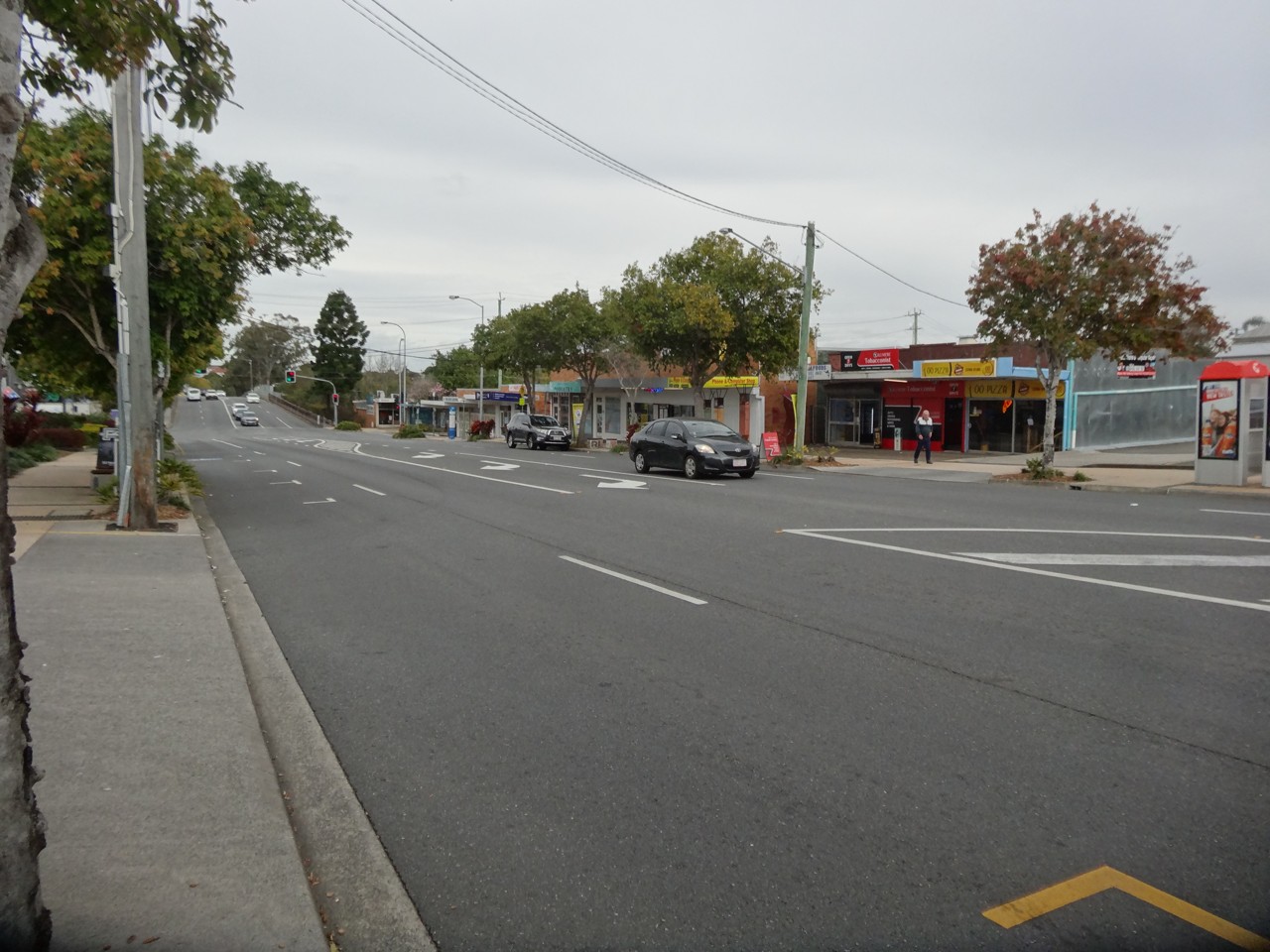 Zillmere, QLD, Shops and street view on a main road