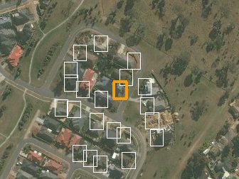 12 Menzel Cr, Dunlop ACT from above, 2014