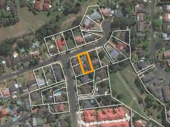 23 Lindsay St, Baulkham Hills NSW from above, 2014