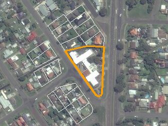 20 Pacific Hwy, Blacksmiths NSW from above, 2014