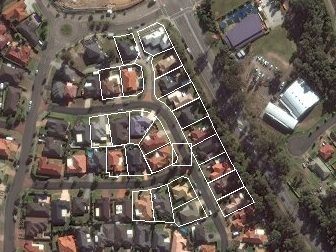 18 Basswood Crescent, Fletcher NSW from above, 2014