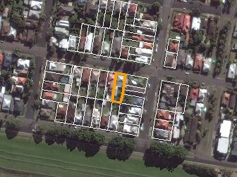 115 Everton St, Hamilton NSW from above, 2014