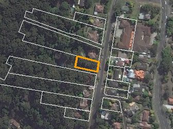 40 Silvia Street, Hornsby NSW from above, 2014