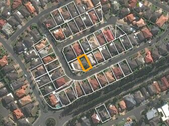 57 Lucas Cct, Kellyville NSW from above, 2014