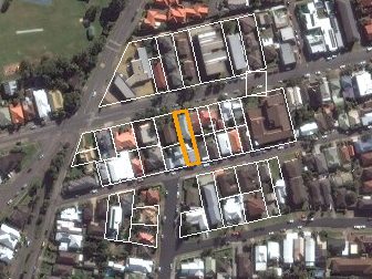 69 Patrick St, Merewether NSW from above, 2014