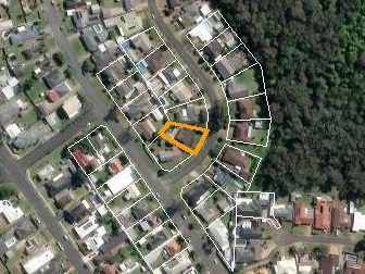 3 Cabbage Tree Palm Cr, Pelican NSW from above, 2026