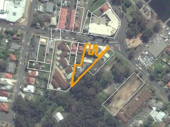 100 Brighton Ave, Toronto NSW from above, 2014