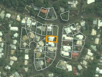 34 Montrose Ave, Edge Hill QLD from above, 2014