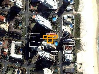 3550 Main Beach Pde, Main Beach QLD from above, 2014