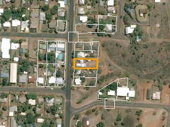 104 Fourth Ave, Parkside QLD from above, 2014