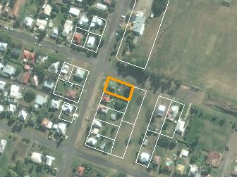 27 Pelican St, North Ipswich QLD from above, 2014